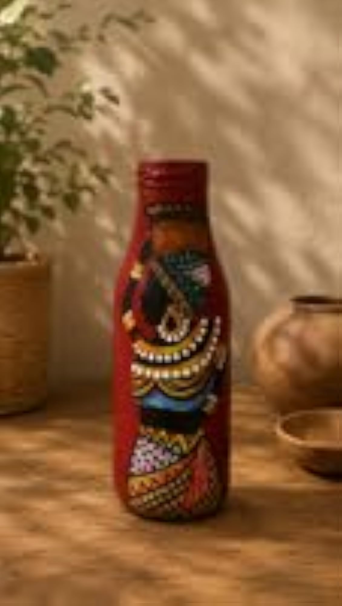 Handmade Decorative Glass Bottle for Home Decor