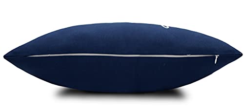 Eurasia Decor Sleep Sentiment 12X20 Embroidered Decorative Lumbar Accent Throw Pillow Cover-Navy Blue #TOP4