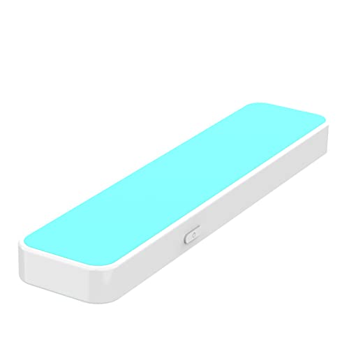 Pillow Speaker Bone Conduction Stereo Bluetooth Wireless Music Sleep Headphones Portable White Noise Machine for Side Sleepers Sleep Speaker Compatible with iOS/Android/Windows (White+Blue)