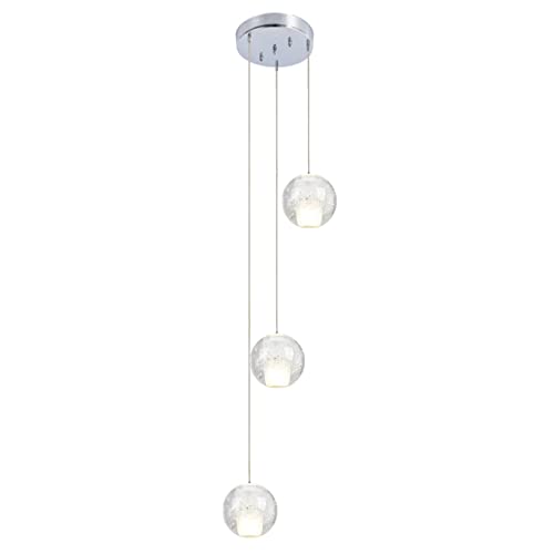 Lampe suspendue dôme en verre vert et cristal pour créer une ambiance douce de chambre