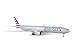 Daron Skymarks SKR715 American 777-300 New Livery Airplane Model Building Kit with Gear, 1/200-Scale, White