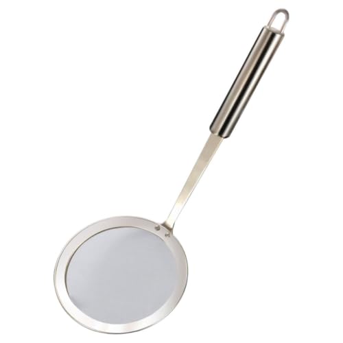 jojofuny Écumoire à Cuillère en Acier Inoxydable Argenté pour Filtrer Aliments Frits et Saisir Nouilles, Accessoire Cuisine Pratique pour Cuisson et Friture