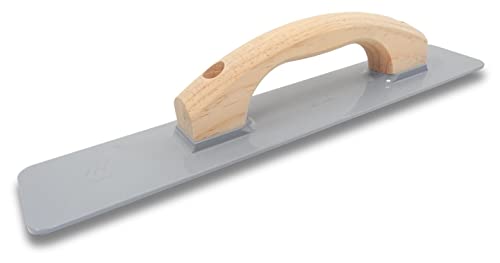 Image of Marshalltown Cast Magnesium Hand Float, 16 Inch x 3-1 /8 Inch, Concrete Float, Concrete Finishing Tool, Provides a Smooth Finish, Wood Handle, Round Handle Style, Assembled in USA, 148RW