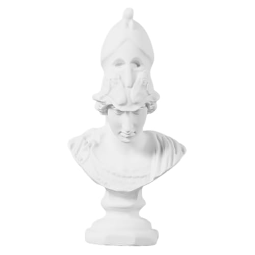 SUPVOX Scultura Busto Artistica in Resina Raffigurante Figura Mitologica, Decorazione per Ambienti Domestici e Ufficio, Busto Classico Finiture Dettagliate
