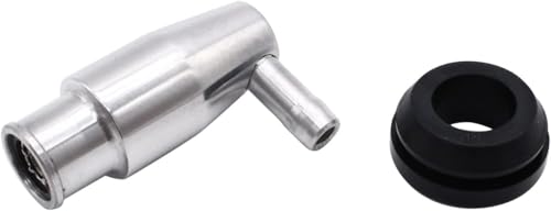 PCV de aluminio pulido para tapas de valvulas con ojal de 1.25 compatible con Ford y Mopar