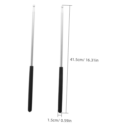 Baquetas Yardwe, 1 par, aleación de aluminio, diseño duradero y portátil, para batería acústica, jazz y principiantes, uso multiescenario miniatura 2
