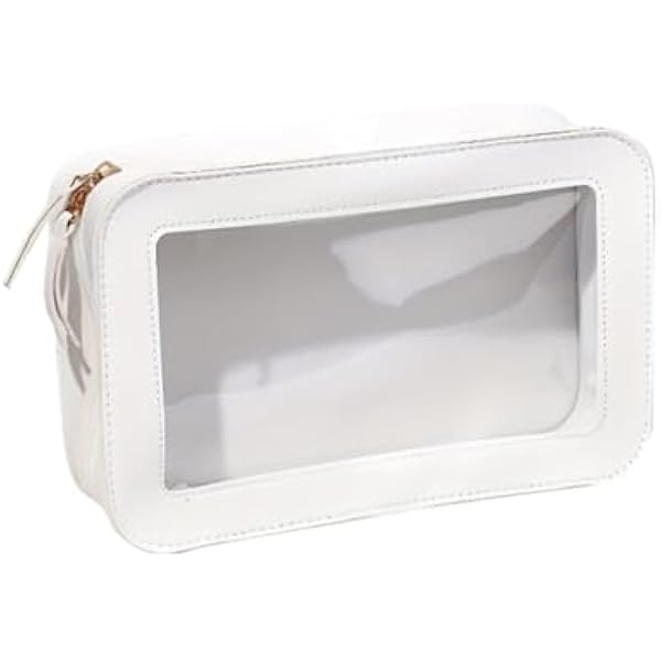 Przezroczyste kosmetyczki, Przezroczysta kosmetyczka kwadratowa PVC wielokolorowa 23x15x7cm(D)