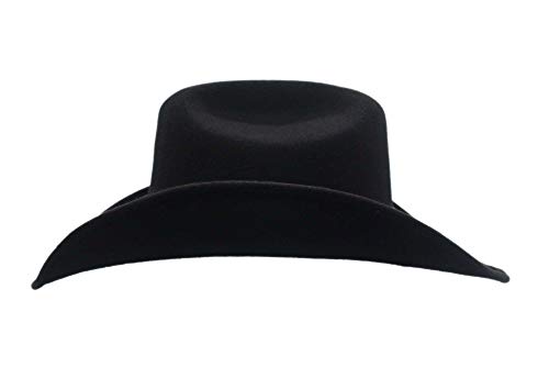 Men%e2%80%99s+Wool+Cowboy+Hat+Silverado+Black+Shapeable+Western+Hats+by+Silver+Canyon