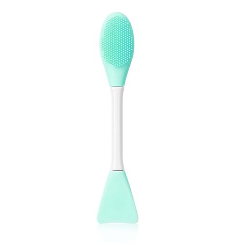 Image of Gleva Silicone Face Mask Brush Beauty Tool, Facial Mud Mask Applicator, Clay Mask, Facial Mask Brushes, Flexible Charcoal Mask Brush for Girl & Women (Sea Green)