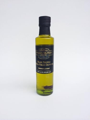 Italian Black Truffle Extra Virgin Olive Oil - Gourmet Cooking Oil, 250 ml (Pack of 6) - Imported from Italy