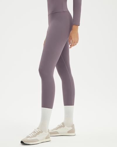 SUUKSESS Women 2 Piece Workout Set Tummy Control Legging Long Sleeve Workout Top3