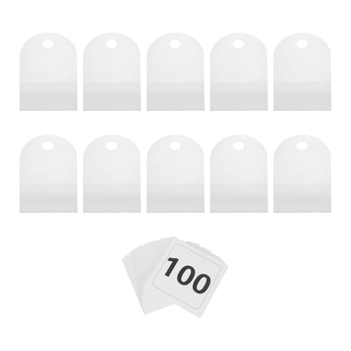 Étiquettes pour vêtements suspendues et numérotées 01-100 en papier 200G pour cintres de placard