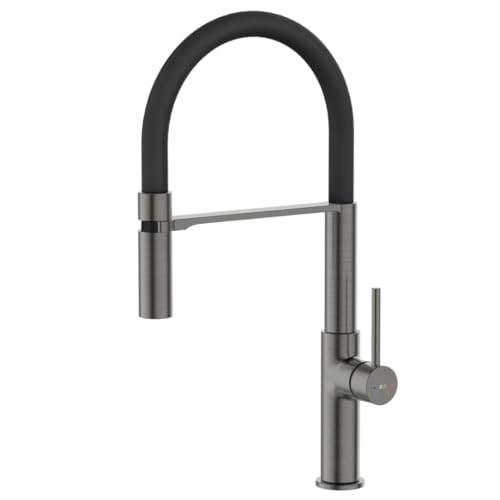 ESSEBAGNO Magneto 9018180 - Mezclador monomando para fregadero con ducha de mano