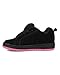 DC Unisex-Child Court Graffik Low Top Skate Shoe Sneaker, Black/Pink, 12 M M US Big Kid