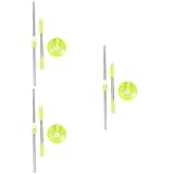 DEARMAMY 3 Set Manico Rotomop Girevole in Acciaio Inox Verde a Tre Sezioni