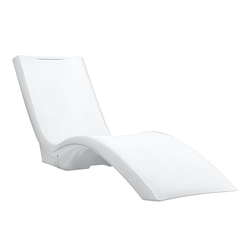 Step2 Vero Pool Lounger, Fade-Resistant, Waterproof Patio Furniture, Pool Lounge Chair for Sun Shelf, Use in Pools with Shelves Up to 12-Inches Deep or Outside Pool Deck, Weighted, White