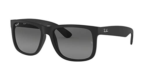 Ray Ban RB4165 Justin 622/T3 Rubber Black Polarized Sunglasses 55mm