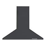 Cookology CCHIM60 60cm Chimney Cooker Hood - Push Button Controls - Bright LED Lighting - 323.7 m³/h Extraction - Class A Lighting Efficiency - Adjustable Height - Easy-Clean Filters - Black
