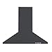 Cookology CCHIM60 60cm Chimney Cooker Hood - Push Button Controls - Bright LED Lighting - 323.7 m³/h Extraction - Class A Lighting Efficiency - Adjustable Height - Easy-Clean Filters - Black