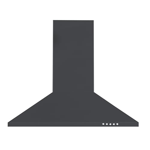 Cookology 60cm Chimney Cooker Hood - 312.6 m/h Air Flow - Black