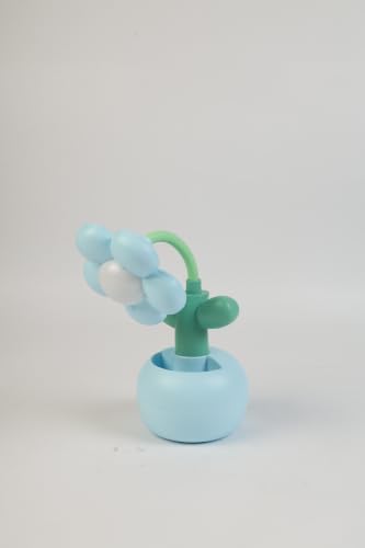 Image of Lexton 9 Inch Rechargeable Flower LED Table Lamp with Pen Holder | Cute Kids Study Desk Lamp, 2 Light Modes, USB Charging Port, Switch Control & Eye-Care Reading Light for Bedroom & Study Table