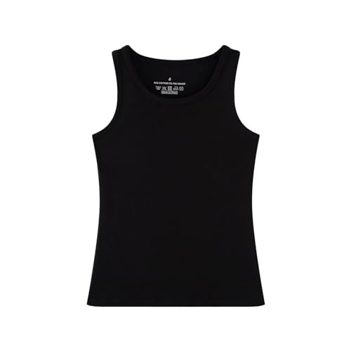 Huata Girls Tank Top 2 Packs Racerback Sleeveless Dance Athletic Shirt for Kids3