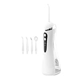 Munddusche – wiederaufladbarer kabelloser Reiniger, 200 ml – 3 Modi zur Mundreinigung mit Mundreinigung, für Erwachsene, kieferorthopädisches Gerät, Zuhause, Reisen, Zimmer