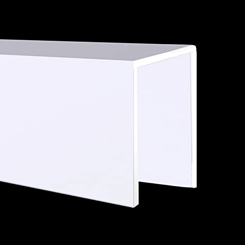 Ocultador de alambre para baño y cocina, cubiertas de tuberías en forma de U para conductos de conductos, recinto protector de pared, protección para interiores y exteriores (negro, 20 cm x 100 cm)