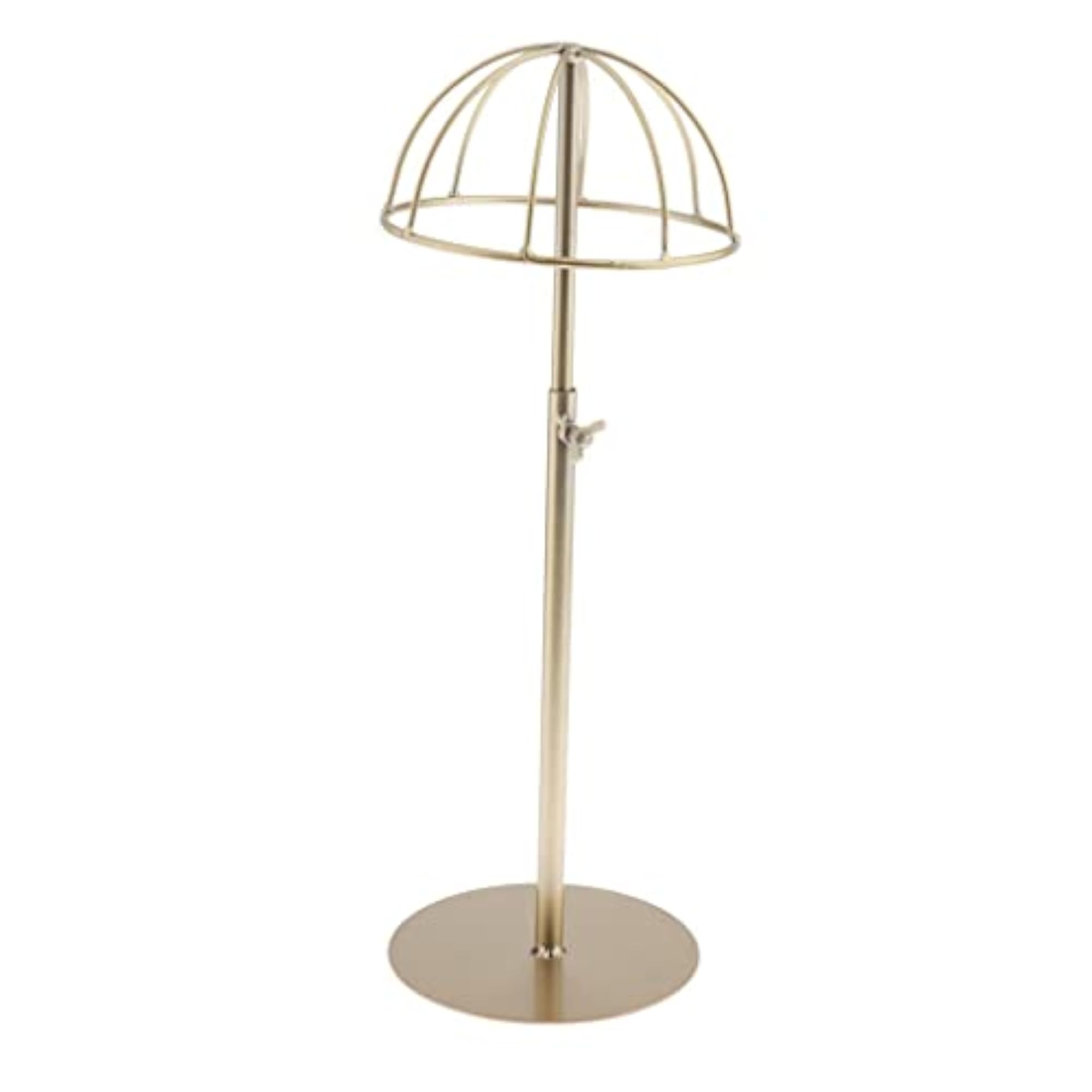 Height Adjustable Metal Dome Wig Display Stand
