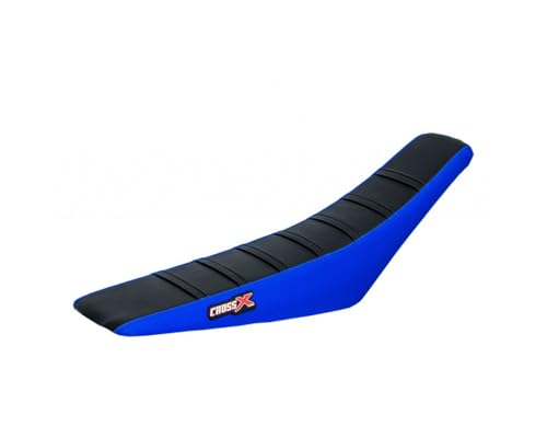 Housse de selle Sherco SE-R CrossX anti glisse Stripes Black Side Blue