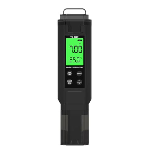 High Accuracy Water Tester 5 In 1 Salinity Temperature Meter Digital Meter With Backlit For Pools