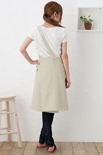 ワンショルエプロン　ベージュ Apron Story ワンショルダーエプロン（撥水・撥油加工）【メール