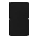 KINLO Thermo Sonnenschutz Dachfensterrollo Dachfenster S06 und 606 ohne Bohren Verdunklungsrollo Rollo UV Schutz mit Saugnäpfe, Schwarz 96 x 93 cm