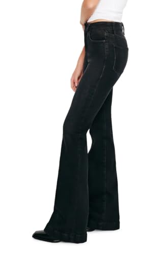 Good American Good Legs Flare Black Jean4