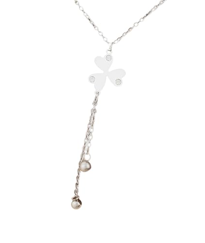 Pendentif en cristal zircon et collier Alhambra argent 925 cadeau idéal femme et fille