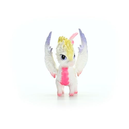 SCHLEICH Bayala - 4" Rainbow Baby Dragon - Cute Dragon Toys for Girls and Boys - Monster Toys for Kids Ages 5+ | 70825