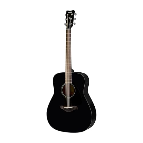 Yamaha FG800 Westerngitarre schwarz - Akustische Westerngitarre mit authentischem Klang - Anfängergitarre für Erwachsene & Jugendliche - 4/4 Gitarre aus Holz