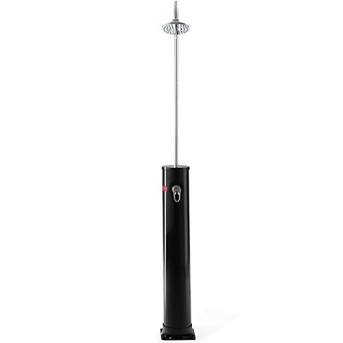 COSTWAY Doccia Solare da Giardino, 20L, Doccia per Esterno Campeggio Piscina Cortile Spiaggia, Impostazione Caldo e Freddo, Acqua Calda Fino a 60 °C, 213 x 19 x 19cm