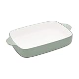 KitchenAid Vitrified Stoneware Rectangular Baker, 4.5-Quart, Pistachio