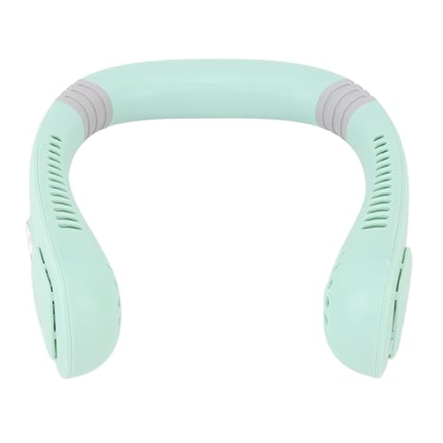 Image of Drumstone (𝟏𝟓 𝐘𝐞𝐚𝐫𝐬 𝐖𝐚𝐫𝐫𝐚𝐧𝐭𝐲 Hanging Neck Electric Fan - Portable Leafless Neck Fan with 5-Speed Gear, ABS & PC Body, Ideal for Outdoor, Travel, Sports & Daily Use