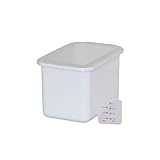 Belca 日本製 米びつ システムキッチン用 ライスボックス6 容量6kg 幅20×奥行30.3×高さ19.3cm ホワイト 計量カップ付き 密閉 BRB-6W