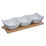 Marque : Secret de Gourmet Paris Prix Secret de Gourmet - Set Apéritif 4 pièces Porcelaine 30cm Blanc