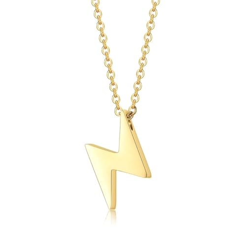 Cadeaux de mode Hip Hop Lightning : collier ajustable pour homme