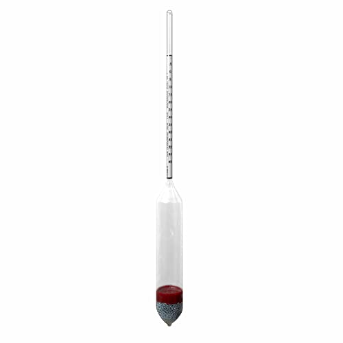 Omsons Glassware | Density Hydrometers ISI Mark M-50 SP | Accuracy ± 0.0002 | Calibration 0.001, Max Length 270 mm | Range 0.850-0.900g/ml | Pack of 1 | NABL CERTIFICATE