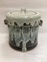 茶道具 新品 水指 耳付 朝鮮唐津 利左エ門窯 共蓋付 Amazon.co.jp: 水指 耳付 朝鮮唐津 利左エ門作 共蓋付 茶道具