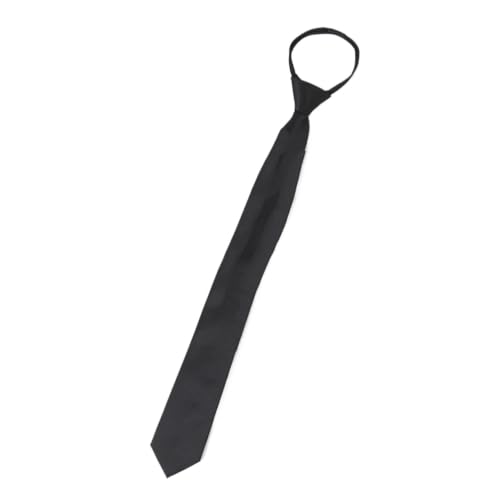 Cravate élastique noire 6cm pour en finir avec les nœuds difficiles et cols serrés