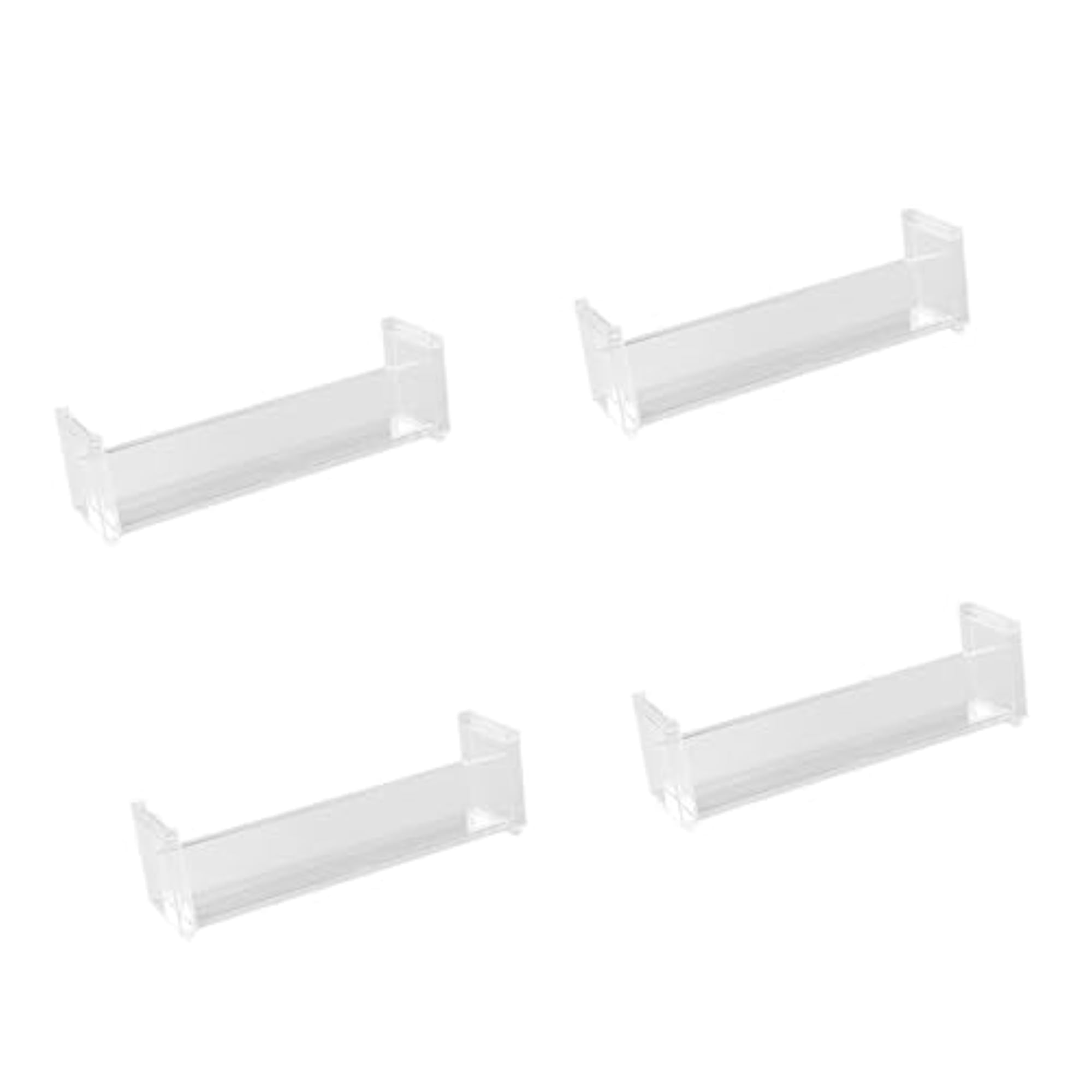 4Pcs Clear Display Rack Storage Cabinet for Kitchen
