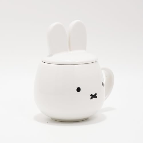 Taza de cerámica japonesa con tapa, diseño de conejo miniatura 7