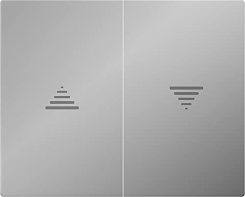 BJC Iris - Juego de 2 teclas para pulsador/interruptor de persiana, Aluminio Mercurio ,18765-MA