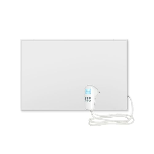 EVOKOR Infrarotheizung mit Thermostat- 520W- Infrarot Wandheizung- Wandmontage mit Überhitzungsschutz- Heizplatte Heizkörper Heizpaneel- 920 * 620mm